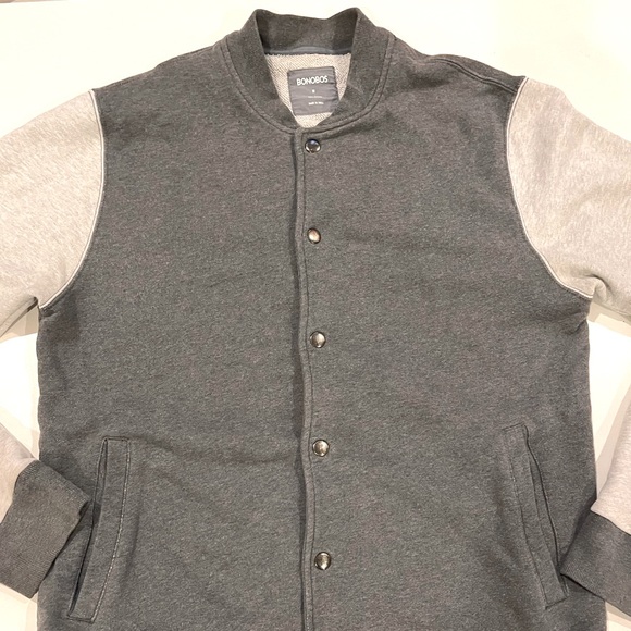 Bonobos Pique Fleece Varsity Bomber Jacket - Picture 5 of 5